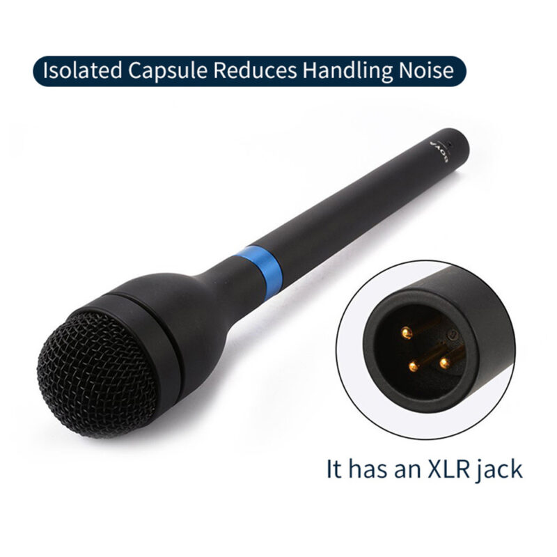 Microfone de Mão Boya By-hm100 Xlr Omnidirecional Preto