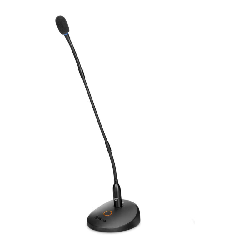 Microfone Mesa Boya By-gm18c Xlr Conferência Reunião Preto