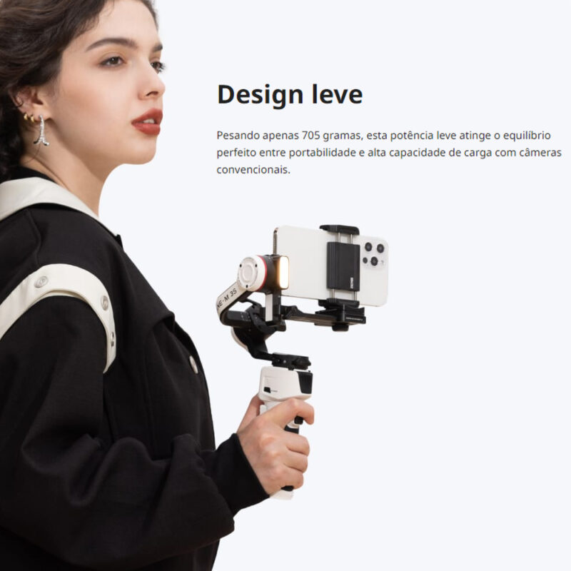 Estabilizador Zhiyun Crane M 3s Gimbal p/ Câmeras Smartphone