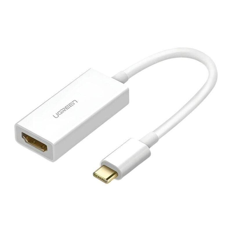 Cabo Adaptador Ugreen Usb C Macho para Hdmi Fêmea Branco