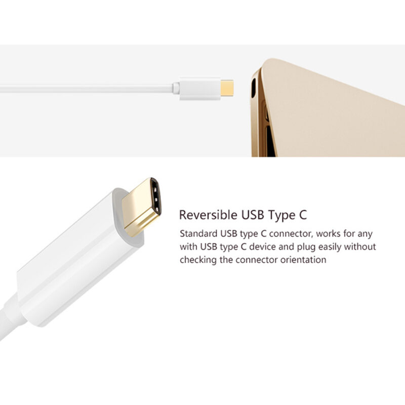 Cabo Adaptador Ugreen Usb C Macho para Hdmi Fêmea Branco