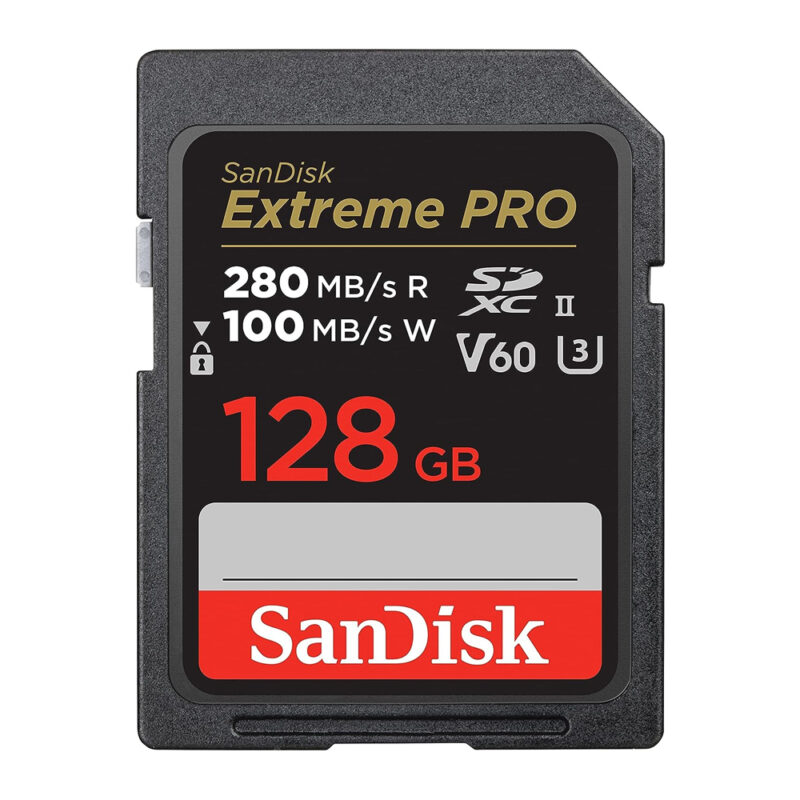Cartão de Memória Sandisk 128gb Cartão Sd Extreme Pro 280Mbs