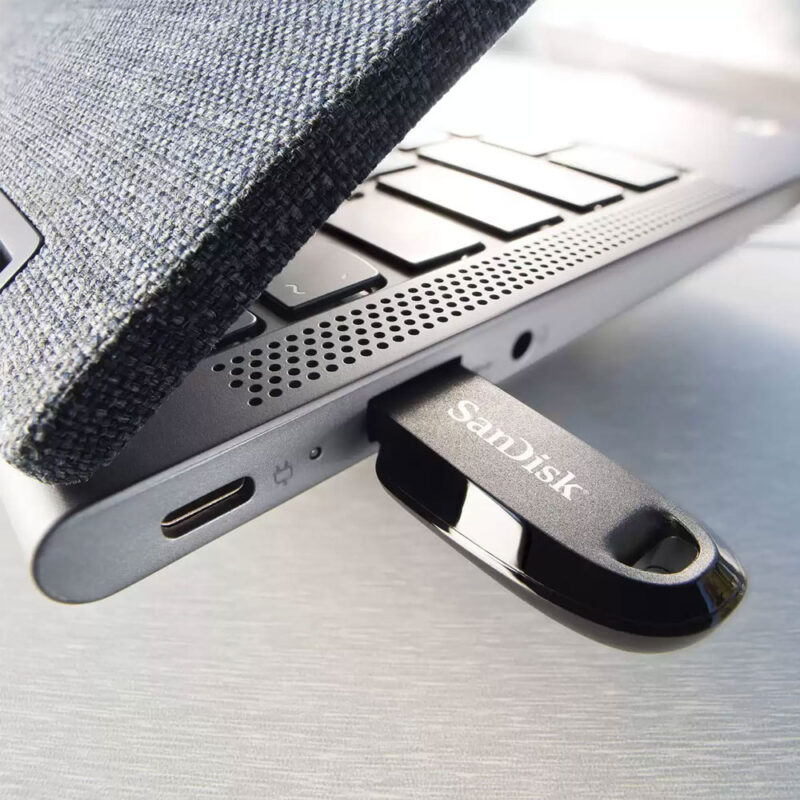 Pen Drive Sandisk 32gb Ultra Curve Flash Drive Usb 3.2 Preto