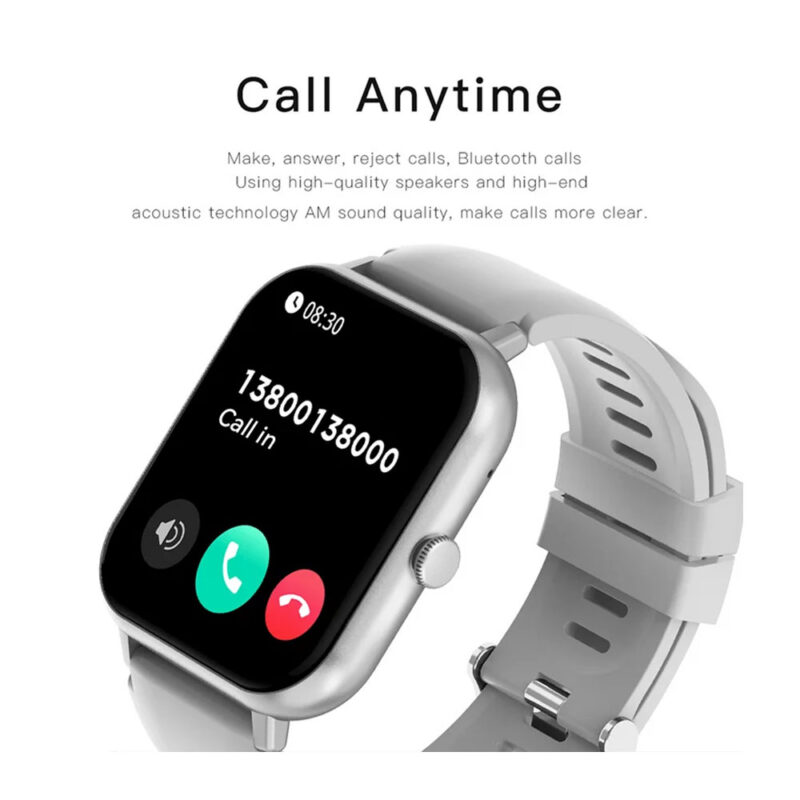 Smartwatch Zwear Zl54c Android Ios Tela de 1.83 pol. Prata