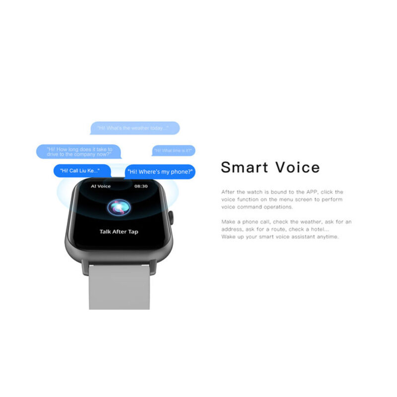 Smartwatch Zwear Zl54c Android Ios Tela de 1.83 pol. Prata