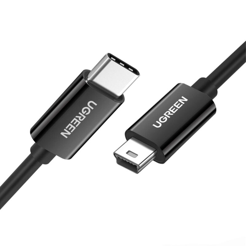 Cabo de Dados Ugreen Usb Tipo C Macho p/Usb B Macho 1M Preto
