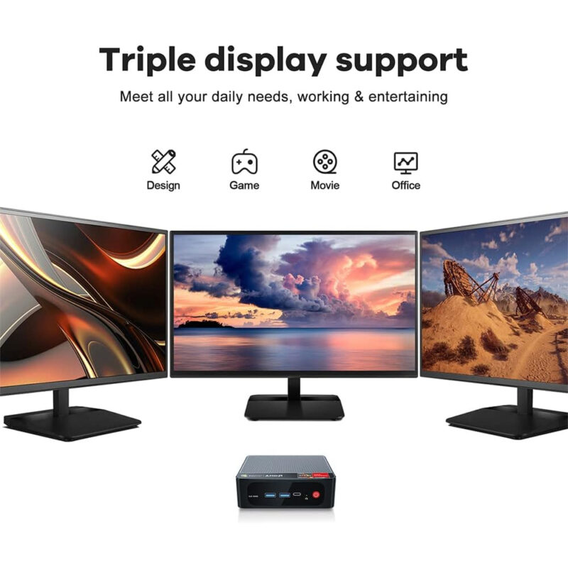 Beelink Mini Pc 500gb 16gb Ram Amd Ryzen 5 5560U Wifi 6