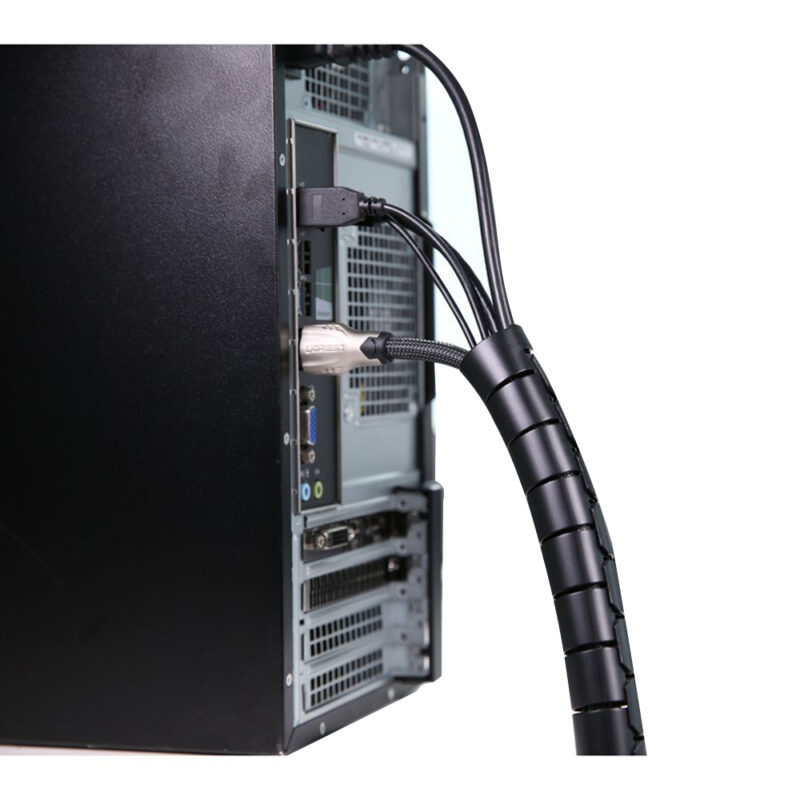 Organizador Cabos e Fios Ugreen 1.5 Metros Lp121 Preto