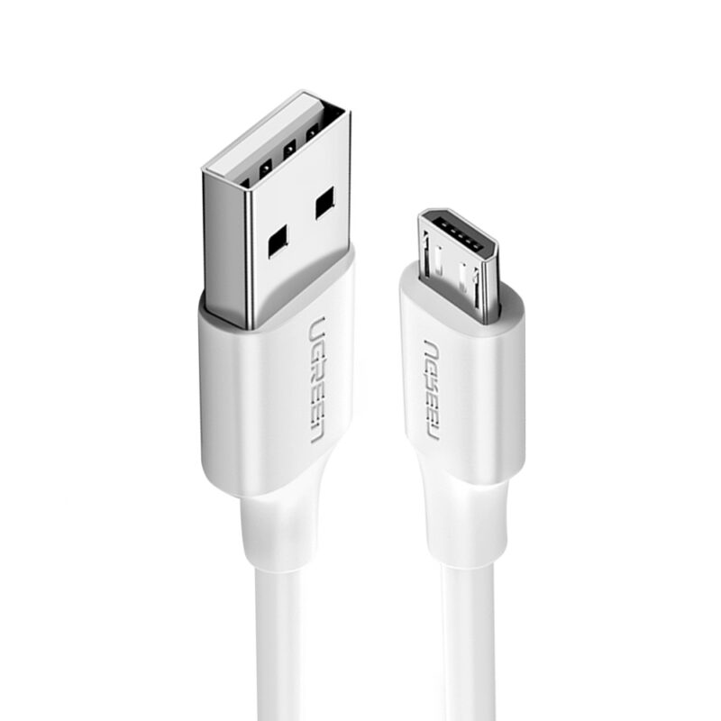 Cabo Usb 2.0 para Micro Usb Ugreen Macho 1 Metros Branco