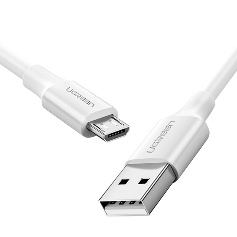 Cabo Usb 2.0 para Micro Usb Ugreen Macho 1 Metros Branco