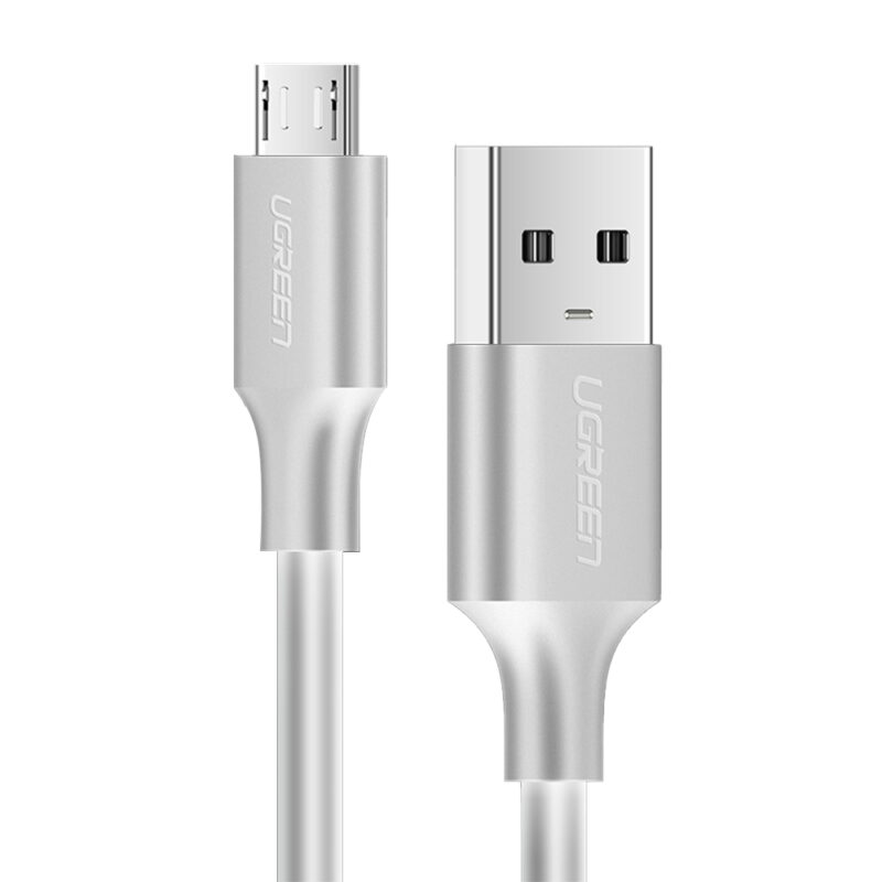 Cabo Usb 2.0 para Micro Usb Ugreen Macho 1 Metros Branco