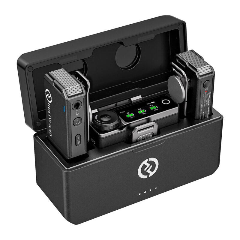 Sistema Microfone Sem Fio Hollyland Lark Max Duo Lapela 2.4G