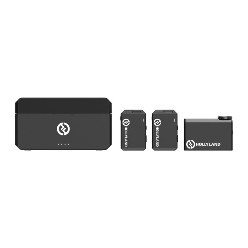 Sistema Microfone Sem Fio Hollyland Lark Max Duo Lapela 2.4G