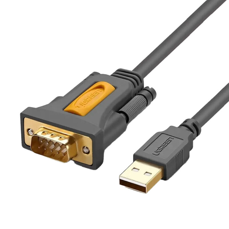 Cabo Adaptador Serial Ugreen Usb 2.0 p/ Rs232 Db9 1.5M Preto