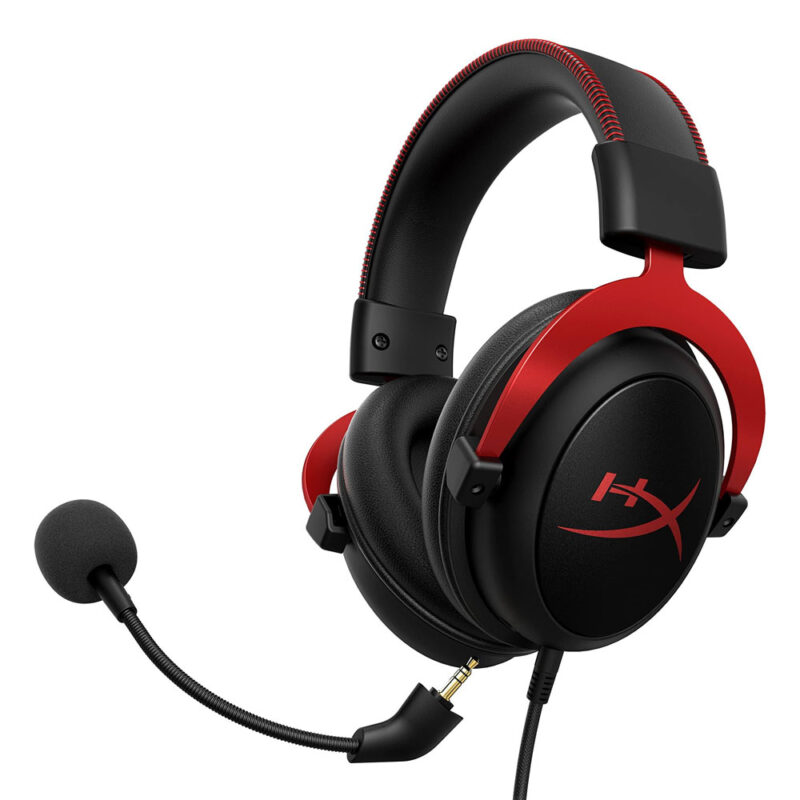 Fone de Ouvido HyperX Cloud II Headset Gaming Preto Vermelho