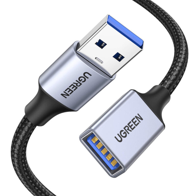 Cabo Usb 3.0 Extensor Macho/Fêmea Cabo Extensão 2M Preto