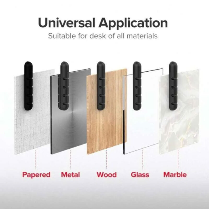 Organizador Cabos Fios Ugreen Adesivo 2pcs 4 Slots Preto