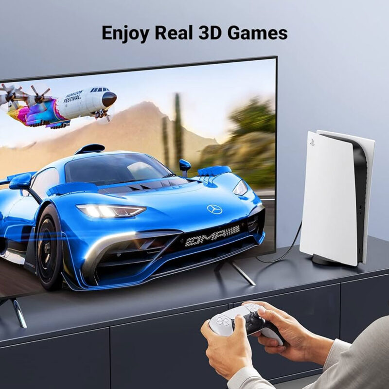 Cabo de Vídeo Hdmi 2.1 Ugreen 8K-60Hz Macho 2Metro Preto
