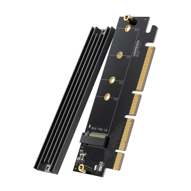 Placa Expansão Ugreen PCIe Gen 4 x16 p/M.2 64Gbps Preto