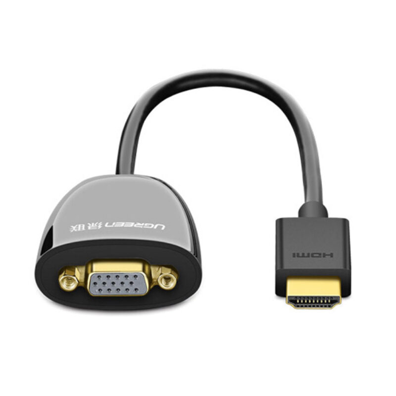 Adaptador Vídeo Hdmi/VGA Ugreen Sem Suporte Áudio Preto