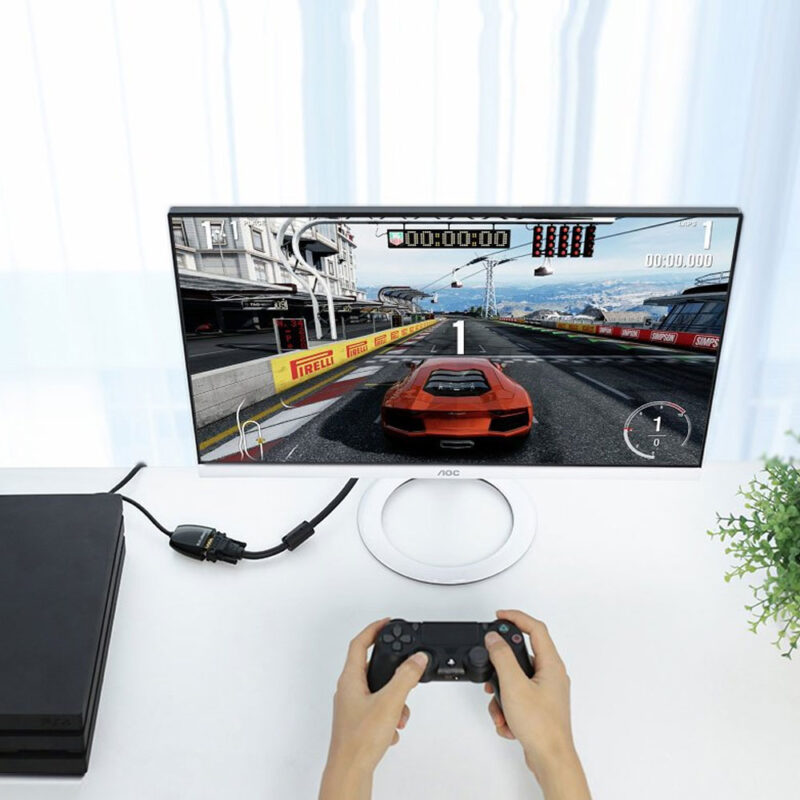 Adaptador Vídeo Hdmi/VGA Ugreen Sem Suporte Áudio Preto