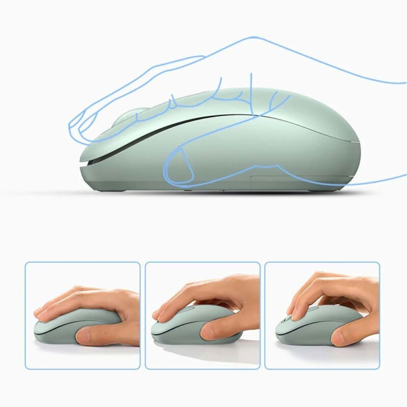 Mouse Sem Fio Bluetooth Ugreen Wireless 2.4 GHz Verde