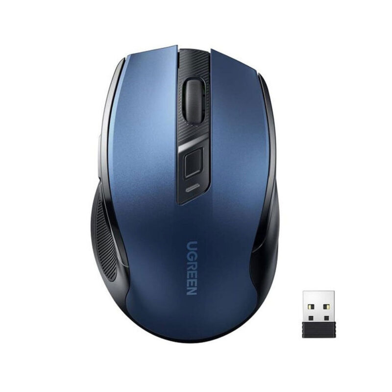 Mouse Sem Fio Ugreen Sensor 4000Dpi Wireless 2.4GHz Azul