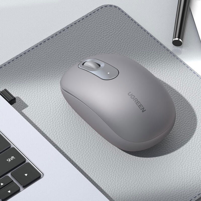 Mouse Sem Fio Ugreen Sensor 2400dpi Wireless 2,4G Cinza
