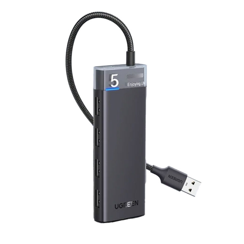 Hub Adaptador Ugreen 4x Portas Usb A 3,2 Gen1 20cm Preto
