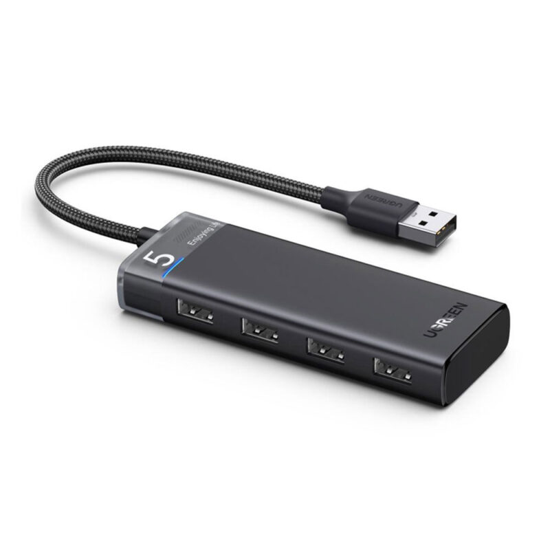 Hub Adaptador Ugreen 4x Portas Usb A 3,2 Gen1 20cm Preto
