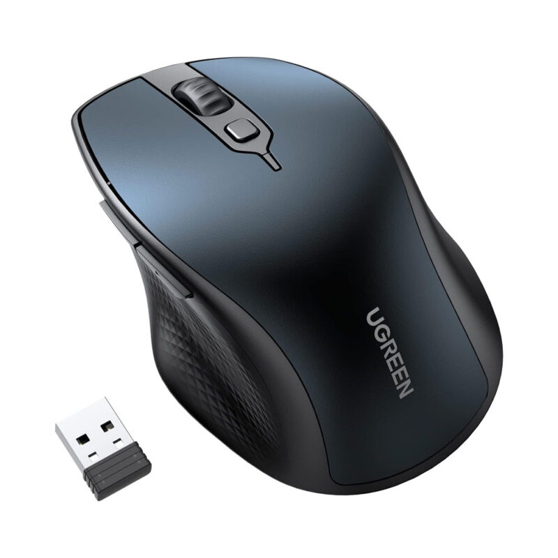 Mouse Bluetooth Sem Fio Ugreen Sensor 4000Dpi 2,4G Azul