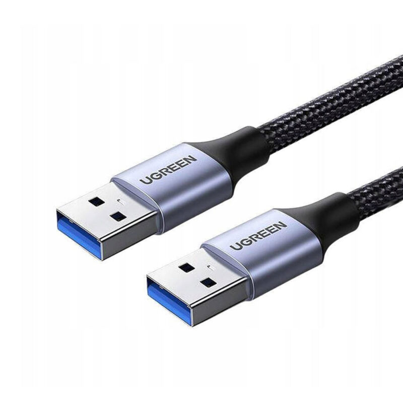 Cabo Usb 3.0 Ugreen Macho/Macho Dados 5Gbps 1Metro Preto