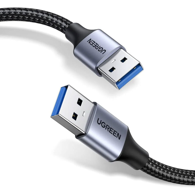 Cabo Usb 3.0 Ugreen Macho/Macho Dados 5Gbps 1Metro Preto