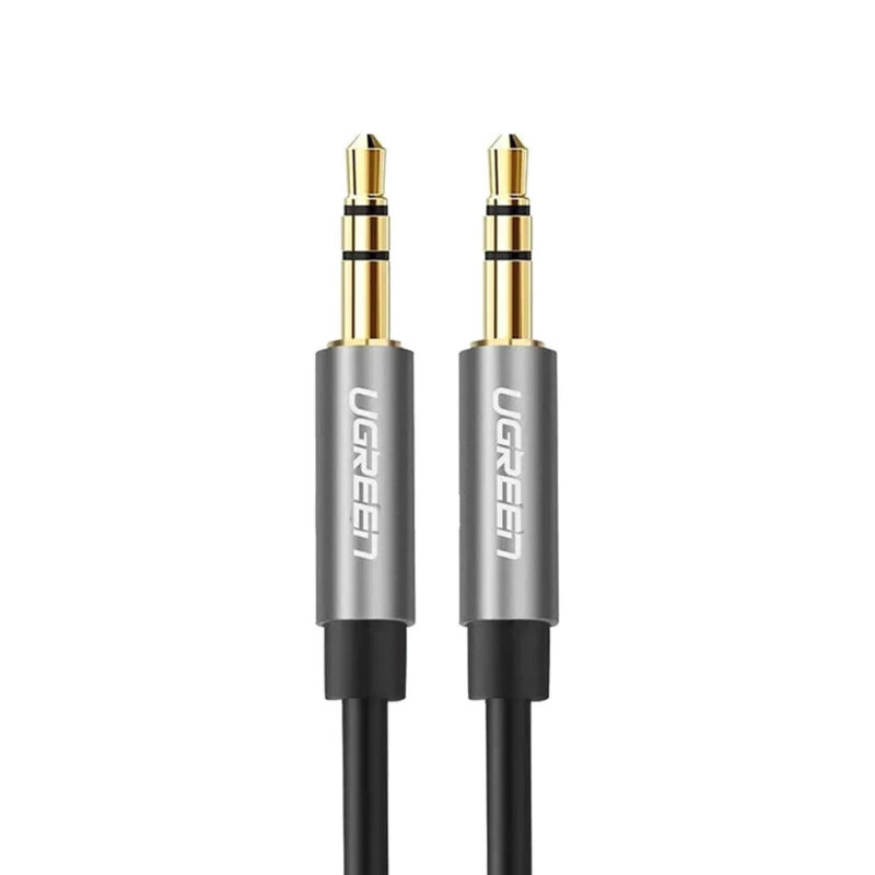 Cabo de Áudio Estéreo Ugreen 3.5mm Macho 3 Metros Preto