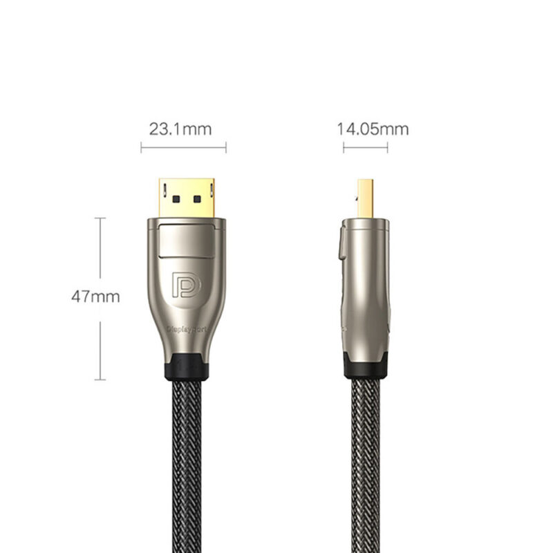 Cabo DisplayPort 1.4 Vídeo Ugreen 8k60Hz Macho 2 M Preto