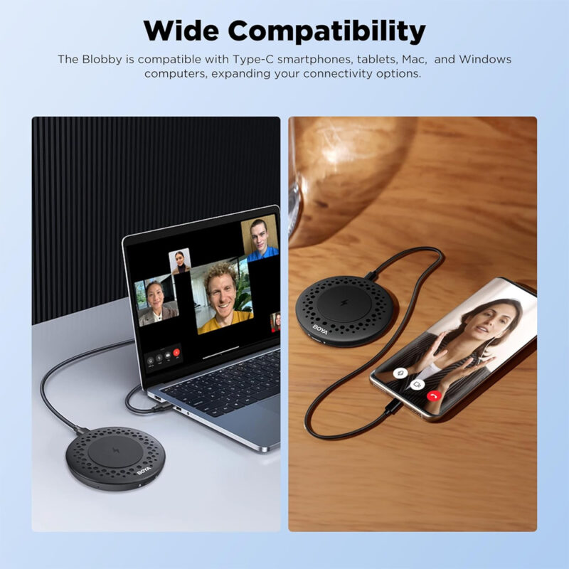Microfone Usb Boya Blobby p/Conferência Reuniões Preto