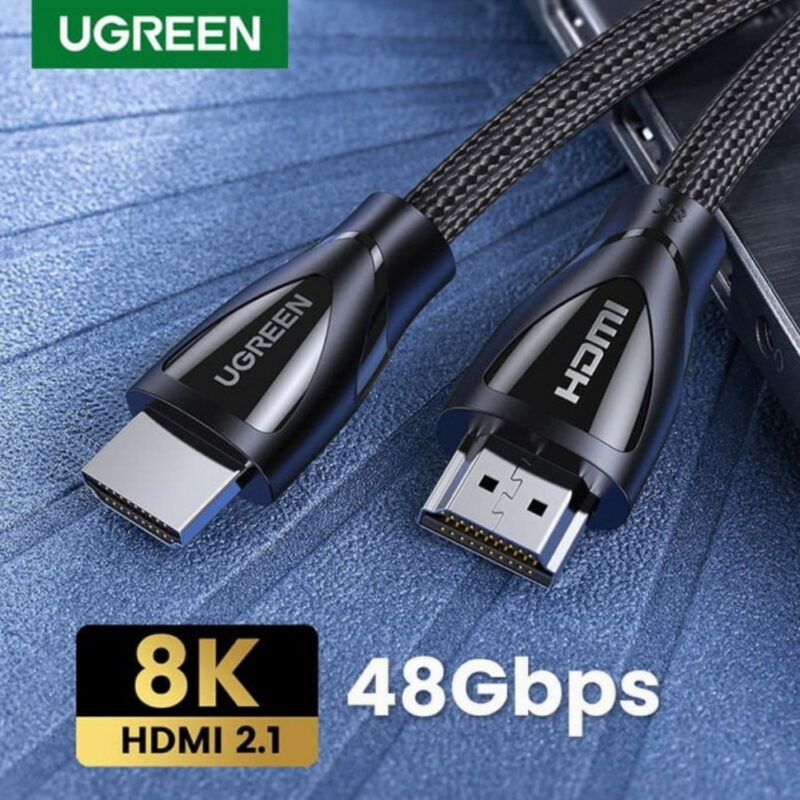 Cabo de Vídeo Ugreen Hdmi 2.1 8K-60Hz Macho 50cm Preto