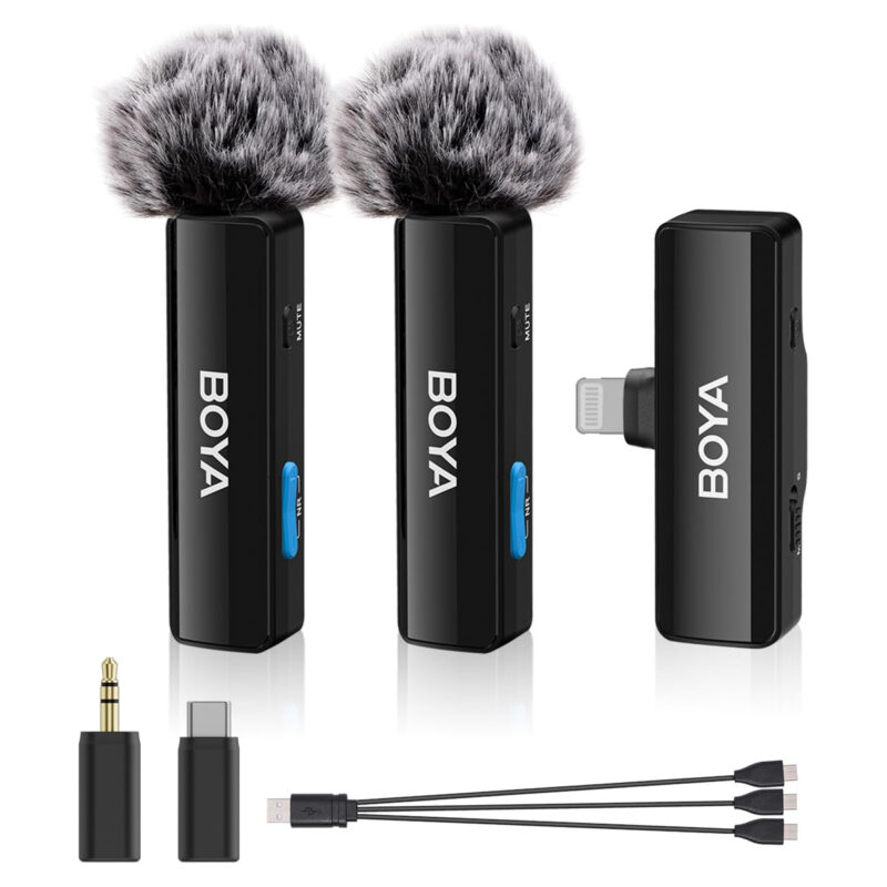 Microfone Lapela Boya Boyalink A2 Android/Ios 3.5mm Preto