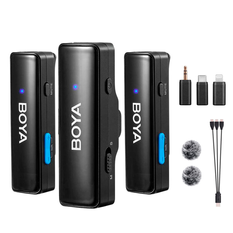 Microfone Lapela Boya Boyalink A2 Android/Ios 3.5mm Preto