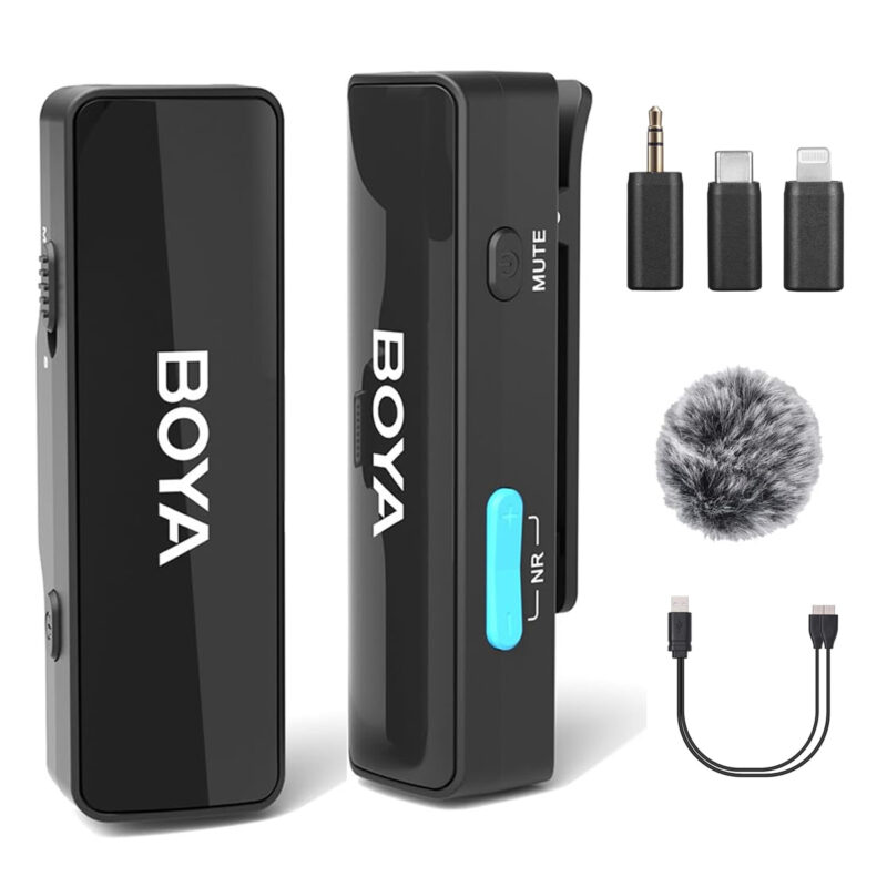 Microfone Lapela Boya Boyalink A1 Android/Ios 3.5mm Preto