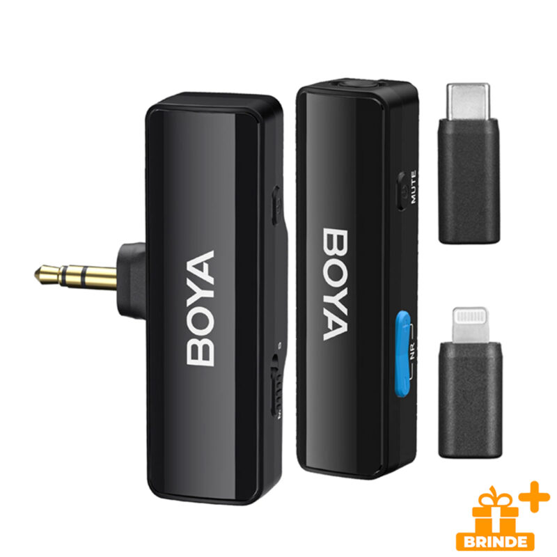 Microfone Lapela Boya Boyalink A1 Android/Ios 3.5mm Preto