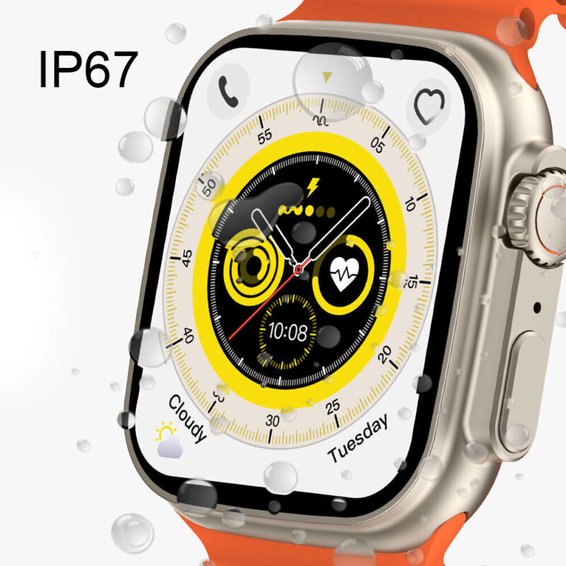 Relógio Smartwatch Zwear Zl90 Chamadas Bluetooth Laranja