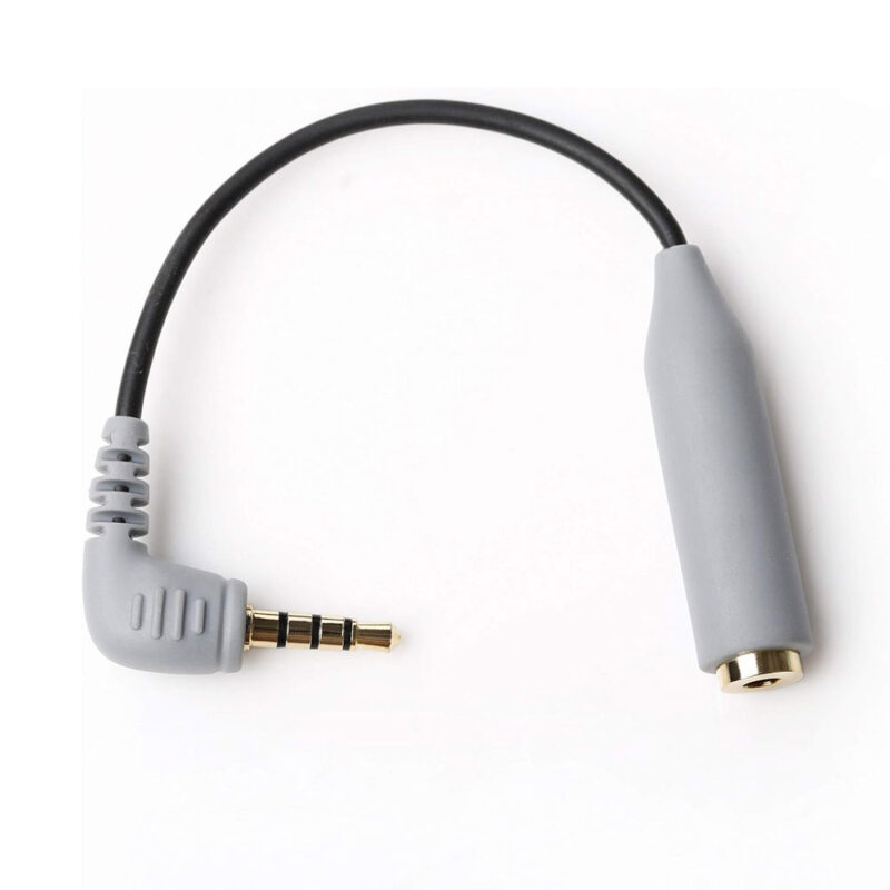 Adaptador Áudio Boya 3.5mm Trs pra Trrs MachoFêmea Preto