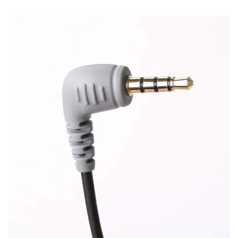 Adaptador Áudio Boya 3.5mm Trs pra Trrs MachoFêmea Preto