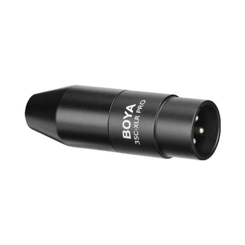 Adaptador de Áudio Boya 3.5mm p/ Xlr 3 Pinos Macho Preto