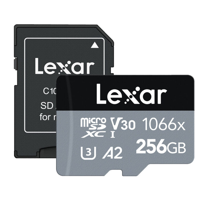 Cartão Memória MicroSd Lexar 256gb Micro Sd e Adap Preto