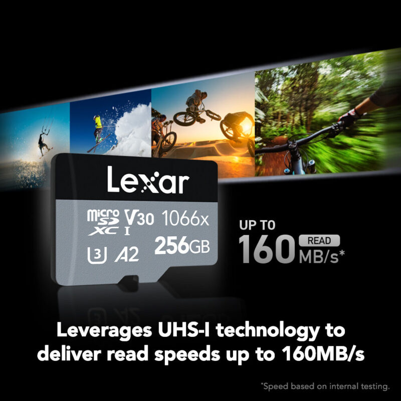Cartão Memória MicroSd Lexar 256gb Micro Sd e Adap Preto
