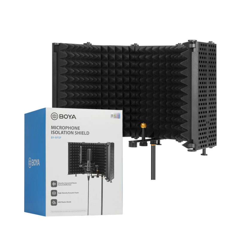 Painel Isolamento Acústico Boya Byrf5p p/microfone Preto