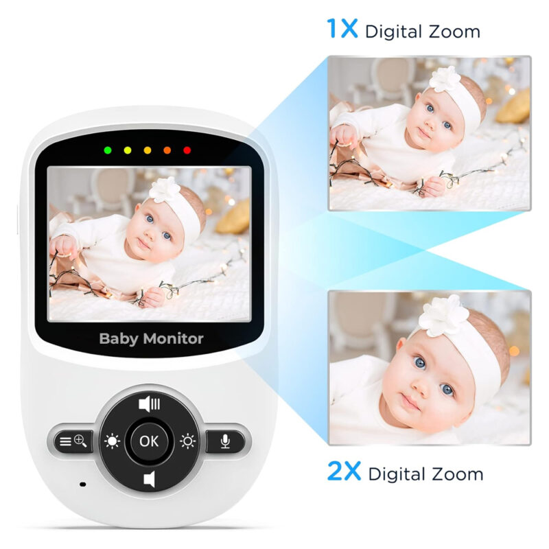 Babá Eletrônica Baby Monitor Câmera 2.4Ghz Tela 2.4 pol.