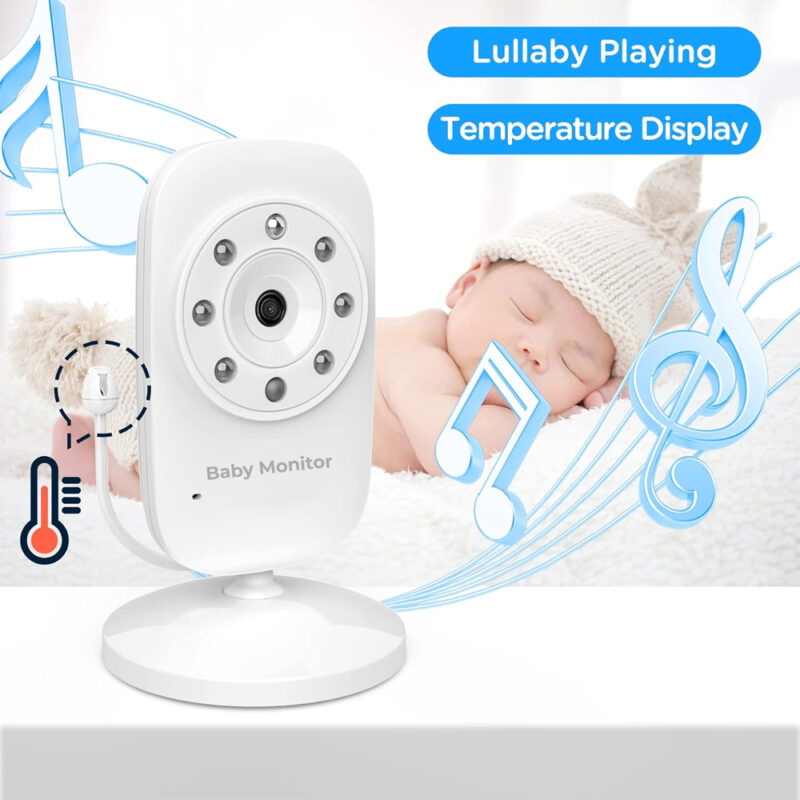 Babá Eletrônica Baby Monitor Câmera 2.4Ghz Tela 2.4 pol.